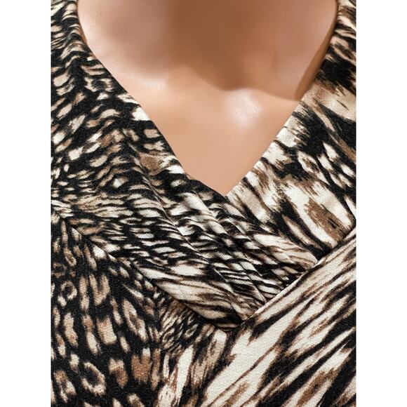 Weekends by CHICO’S  Women's 0 Small Animal Print Long Sleeves - Picture 3 of 7